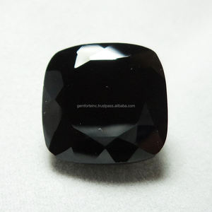 Onyx noir naturel taillé à facettes fabricant de pierres précieuses en vrac fournisseur indien pierres précieuses taillées à facettes en onyx noir semi-précieux - Product Image 5