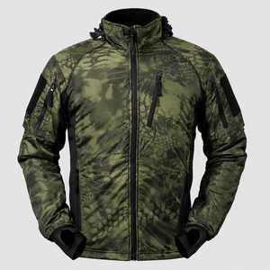 Custom Logo Mens <b>Camo</b> Tactical <b>Jacket</b> Hooded Softshell Multi Pocket Outdoor Clothing Wholesale Supplier Factory Supply Worldwide - Product Image 1