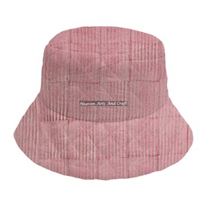 Chapeau Bob Femme en Coton Lavé Style Hip Hop Tendance Célébrité Imprimé à la Main QBH011 Vente en Gros - Product Image 4