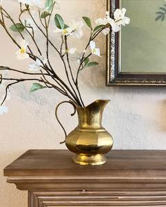 Jarrón de Flores Estilo Boho, Decoración de Mesa, Jarrones de Latón Hechos a Mano, Color Dorado, Diseño Vintage, Maceta para Plantas Artificiales - Product Image 6