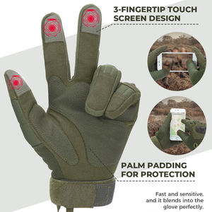 Guantes de Carreras Profesionales de Alta Calidad, Multicolores, Pantalla Táctil, Cuero Genuino, Protección Completa para Motocicleta - Product Image 2