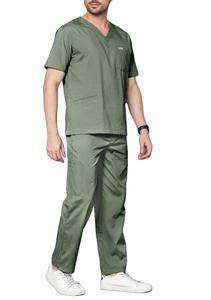 RIVIAN ATLANTIC Uniformes d'hôpital en Spandex pour hommes Uniformes d'hôpital personnalisés Collier d'été et col en V Service OEM/ODM. - Product Image 3