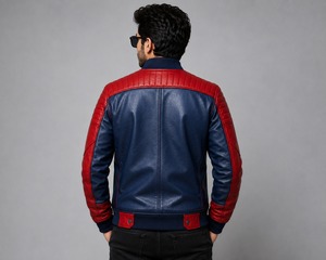 Veste en cuir pour homme 100% cuir naturel de qualité supérieure, anti-rides, confortable, respirante, à prix avantageux - Product Image 2
