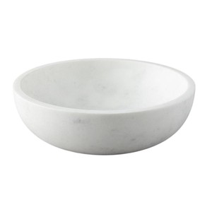 Bol en marbre blanc en gros, bol à fruits en pierre naturelle, bol de service décoratif de luxe moderne et minimaliste pour la maison et l'hôtel - Product Image 1