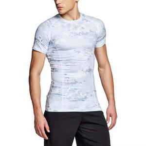 T-shirts décontractés légers à coupe classique en jersey uni avec imprimé sur le devant, polyester/coton - Product Image 1