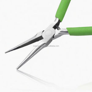 5 Inches <b>Long</b> Needle <b>Nose</b> Pliers with <b>Long</b> Tapering Mini Pliers Serrated Jaws for Bending Wire Gripping - Product Image 2