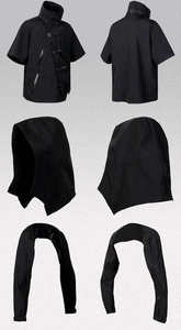 Chaqueta Impermeable Cyberpunk Techwear para Hombre, Estilo Urbano, Táctica, Funcional, Cortavientos, Hip Hop, Utilitaria, con Capucha - Product Image 6
