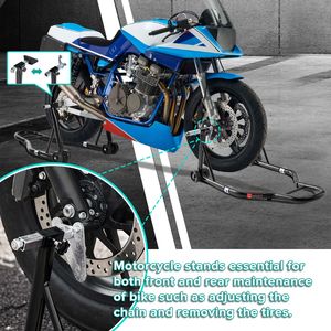 Cavalletto moto moto 850LB nero Sport con la parte anteriore e posteriore della ruota di sollevamento forcellone Paddock Stand 850LB rampe moto & Stand - Product Image 3