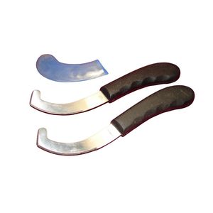 Thợ Đóng móng tay công cụ thú y hoof dao Bot bay trứng scraper chống trượt xử lý trứng Bot dao cho ngựa chải chuốt thép không gỉ - Product Image 5