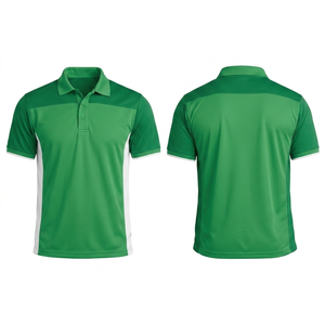 Men's <b>Green</b> <b>Silk</b>/Cotton Short Sleeve for Shirt Knitted Anti-Wrinkle Casual Sporty Solid Color Blocked Design Button Front - Product Image 1