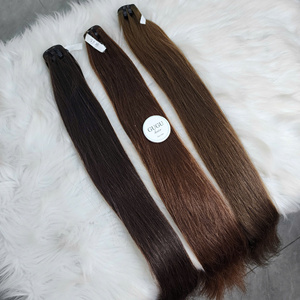 Paquetes de Cabello Humano 100% Natural Liso Color Marrón a Precio Mayorista - Product Image 1