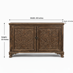 Oferta Especial: Aparador o Mueble de Comedor de Madera Maciza Tallada a Mano con Diseño de Rosas Ravish, Disponible a Precio de Fábrica - Product Image 2
