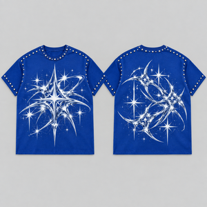 เสื้อยืดลายกราฟิกหัวใจ งานศิลปะดอกกุหลาบประดับเพชรเทียม ดีไซน์ส่วนตัว สตรีทแวร์ แฟชั่นลำลอง เสื้อผ้าสำหรับใส่ทุกวัน - Product Image 2