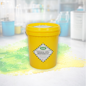Kit de Réponse aux Déversements Chimiques, Seau de 20 Litres, Kit Absorbant Portable pour Déversements de Produits Chimiques Dangereux, pour Urgences Industrielles et Lieux de Travail - Product Image 1