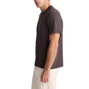 Camisetas de Algodón de Peso Medio para Hombre, Camiseta con Bolsillo, Corte Regular, Ropa Casual Minimalista, Producción de Marca Privada, Camiseta de Algodón para Hombre - Product Image 5