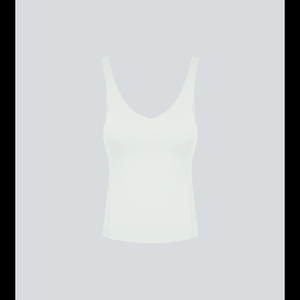 Débardeur court blanc en dentelle pour femme, col rond, sans manches, couleur unie, tricoté en Spandex et Polyester, respirant, idéal pour le sport, l'entraînement et le yoga - Product Image 6