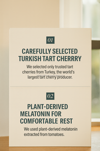 Premium Tarte Cerise avec Plante Mélatonine Vegan Comprimés de Beauté pour Adultes Supplément Nutritionnel - Product Image 4