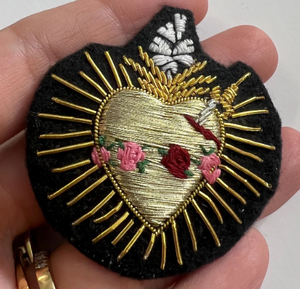 ตราสัญลักษณ์เมสันงานปักมือ  ลวดทองคำ  งานปักมือยอดนิยม  บริการ OEM  ตราสัญลักษณ์เมสัน - Product Image 4