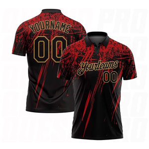 Polo de Hombre OEM/ODM, Camiseta Polo Casual de Manga Corta para Verano, Ropa Deportiva de Golf con Estampado de Camuflaje, Polos de Golf Personalizados - Product Image 3