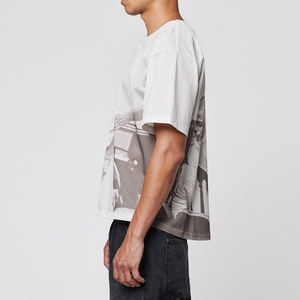 Maillot de football américain rétro vintage haut de gamme à sublimation, boutonné, en micro-mesh, streetwear, production OEM en gros - Product Image 5