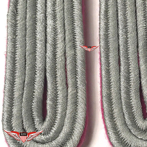 KEW Shoulder Board <b>Pink</b> Back Silver Customizable <b>Braided</b> Luxury Epaulettes Eco-Friendly Vintage Accessory - Product Image 3