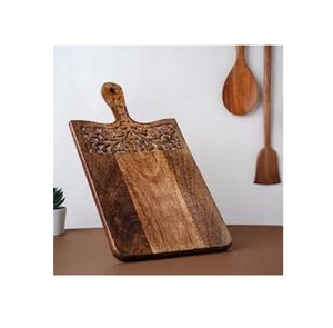 Planche à découper en bambou naturel pour la cuisine à domicile, préparation des aliments, découpe des légumes, tranchage des fruits et cuisson quotidienne - Product Image 5