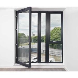 Porte coupe-feu moderne vitrée très demandée avec âme pleine et verre ignifuge pour entrées de bureaux, disponible en grande quantité - Product Image 3