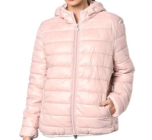 Chaqueta acolchada de último diseño para mujer, precio al por mayor, transpirable, estilo universitario, cremallera, ropa de invierno, tela tejida, relleno de algodón - Product Image 1