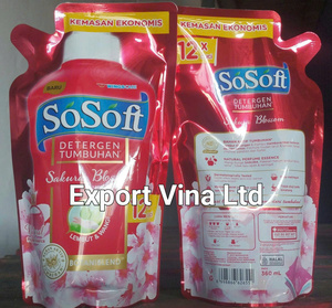 SoSoft <b>Liquid</b> Detergent Sakura Blossom Refiil 360ml x 12 Pcs by Wings - Product Image 2