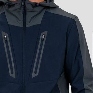 2026 New Arrive 100% Cotton Canvas Breathable Embroidered Hooded Winter Outdoor Jacket <b>Sets</b> High Quality Jogger Essentials - Product Image 5