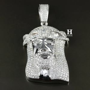 Colgante Personalizado con Diamantes Cultivados en Laboratorio, Diseño de Jesús, Oro 14K, Joyería Hip Hop, Diamante VVS CVD, Moissanita, Amuleto 3D para Hombre - Product Image 5