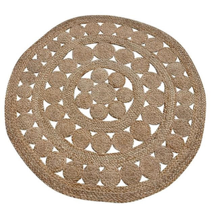 Tapis et carpettes tissés de haute qualité en matériaux naturels (herbe de mer, jacinthe d'eau, jute) pour les intérieurs de salon et de chambre. - Product Image 5