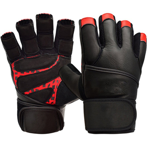 <b>Elite</b> Gym Half Finger Gloves Breathable Anti Slip Weight Lifting Crossfit Workout Fitness Grip Gloves Adjustable Wrist Support - Product Image 1