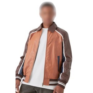 Chaqueta universitaria de gran tamaño, mezcla de lana, logotipo personalizado, ropa de calle, chaqueta con letras a la moda, diseño clásico, chaquetas de peso pesado para hombre - Product Image 3