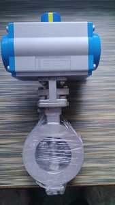 Válvula de Mariposa Eléctrica de Acero Inoxidable PN16 Tipo Wafer con Actuador Motorizado 4 a 20mA, Válvula de Control de Flujo con Disco de Hierro SG - Product Image 2