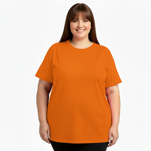 T-shirt décontracté pour femme 100% coton, personnalisable avec impression de logo, t-shirt pour femme avec logo personnalisé imprimé - Product Image 4