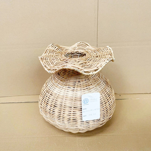 Beautiful decorative rattan <b>vase</b> make in Vietnam with wholesale price OEM ODM color - Product Image 1