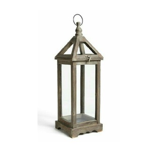 Handcrafted Wooden Candle Lantern for Farmhouse Interior Decor <b>Fireplace</b> <b>Mantel</b> Wedding Decorations Holiday Styling Noble India - Product Image 3