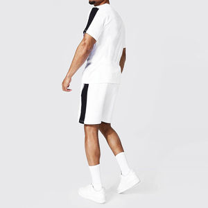 Conjunto de Camiseta y Pantalones Cortos con Logotipo Personalizado, Conjunto de Camiseta y Pantalones Cortos Casuales para Hombre de Alta Calidad, Cuello Redondo, Manga Corta, Transpirable y Holgado - Product Image 2