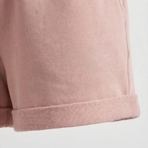 Ensemble 2 pièces tricoté rose pour femme, col rond, manches courtes, coupe ample, couleur unie, décontracté, printemps-été, longueur au-dessus du genou - Product Image 6