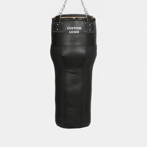 Sac de frappe professionnel en cuir de qualité supérieure avec logo personnalisé, rembourrage EPE haute résistance pour entraînement de boxe et MMA - Product Image 1
