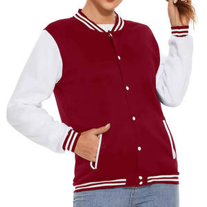 แจ็คเก็ตวาร์ซิตี้ลายสก็อตสำหรับผู้หญิง ขายส่ง ปักโลโก้ได้ กันลม เป็นมิตรกับสิ่งแวดล้อม ระบายอากาศได้ดี แขนหนัง ใส่ได้ทุกฤดู ขนาดปกติ - Product Image 5