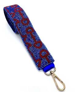 Hand Embroidery <b>Seed</b> Beads Strap Belt with Cotton Foundation Customized Sports Style for Women - Product Image 1