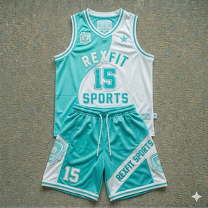 Ensemble de vêtements de basketball haut de gamme REXFIT SPORTS pour adultes, personnalisé, léger, respirant, à séchage rapide, en polyester - Product Image 1