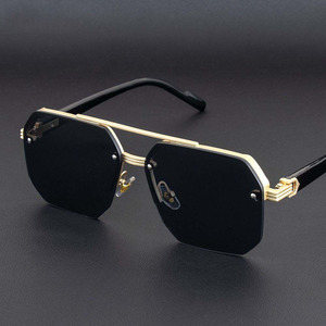 Luxury Wholesale Fashion <b>Sunglasses</b> Men Design Half Frame UV Resistant Sunshade Fishing <b>Sunglasses</b> for Men and Women <b>Sunglasses</b> - Product Image 3