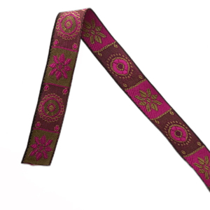 ริบบิ้นผ้าแจ็คการ์ดสำหรับผมโบว์คาดศีรษะเทคนิครูปแบบเวลานำสีทึบใหม่ล่าสุด - Product Image 3