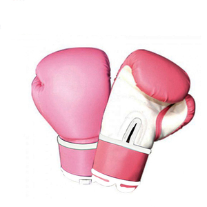 Gants de boxe en cuir noir et blanc avec fermeture à lacets pour l'entraînement des adultes - Product Image 2