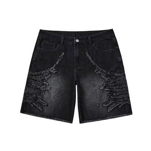 Shorts en jean pour hommes 2025 – Nouvelle collection, qualité supérieure, coupe slim, effet vieilli, uniques et stylés pour festivals et soirées – Service OEM - Product Image 1