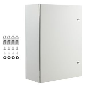 Scatola Elettrica in Acciaio Laminato a Freddo 27.6 X 19.7 X 9.8 per Montaggio a Parete, per Attrezzature Elettroniche da Esterno - Product Image 1