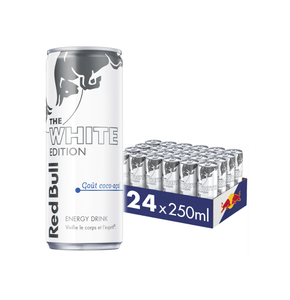Red Bull Coconut Acai Edition White Edition, 24 Latas de 250ml, Contiene Ácido Pantoténico 2mg por 100ml para el Apoyo del Vitamina B5 - Product Image 4